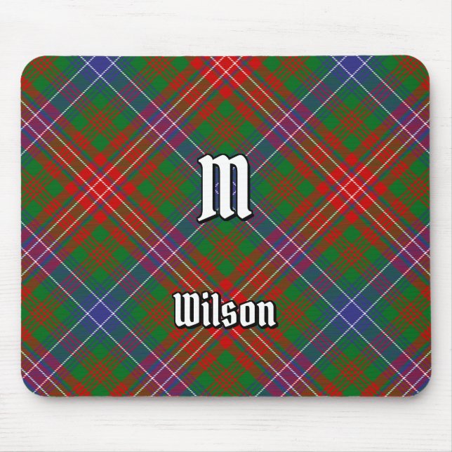 Clan Wilson Modern Tartan Mouse Pad (Front)
