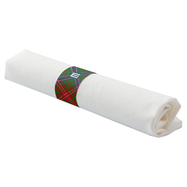 Clan Wilson Modern Tartan Napkin Bands (Angled)