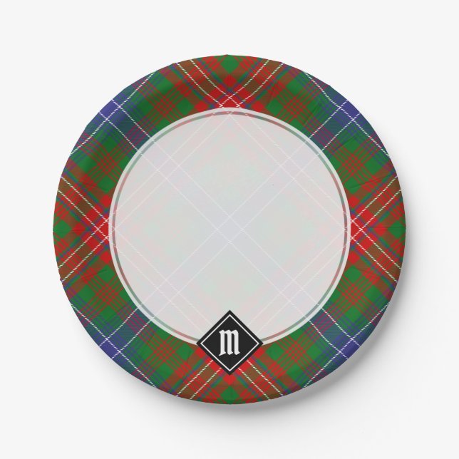 Clan Wilson Modern Tartan Paper Plates (Front)