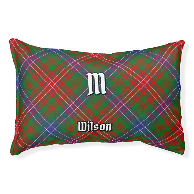 Clan Wilson Modern Tartan Pet Bed (Front)