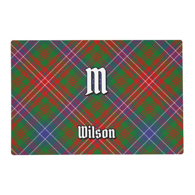 Clan Wilson Modern Tartan Placemat (Front)