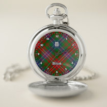 Clan Wilson Modern Tartan Pocket Watch