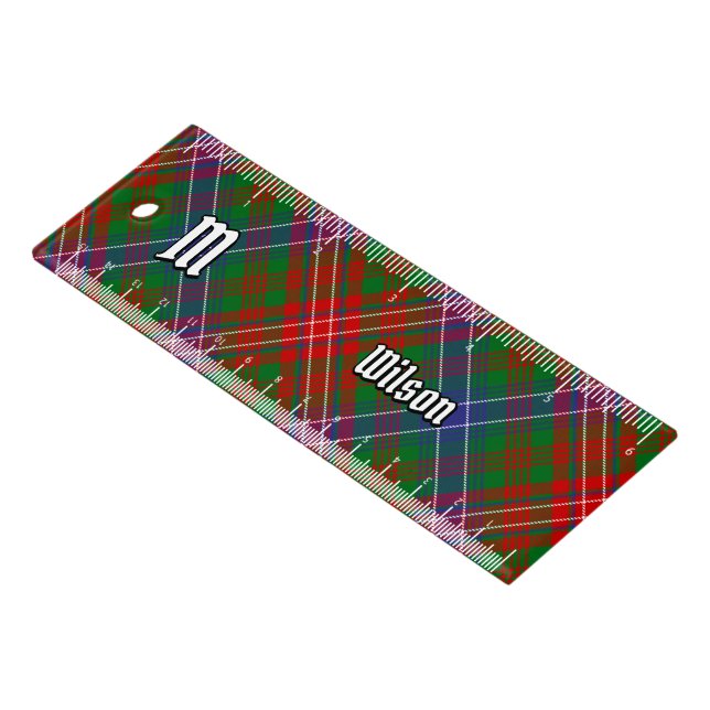 Clan Wilson Modern Tartan Ruler (Angled)