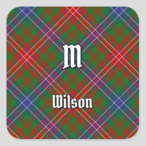 Clan Wilson Modern Tartan Square Sticker