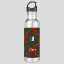 Clan Wilson Modern Tartan Stainless Steel Water Bottle