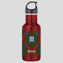 Clan Wilson Modern Tartan Stainless Steel Water Bottle
