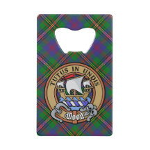 Clan Wood Crest over Tartan
