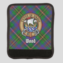 Clan Wood Crest over Tartan Luggage Handle Wrap