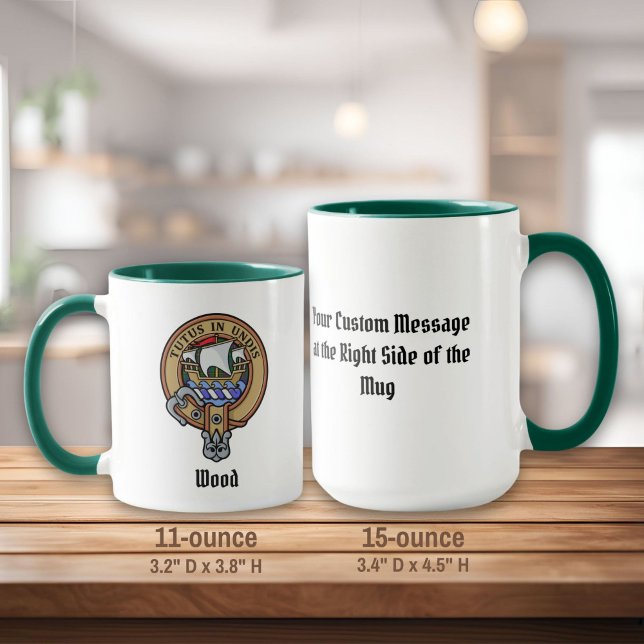 Clan Wood Crest over Tartan Mug (Creator Uploaded)