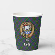 Clan Wood Crest over Tartan Paper Cups