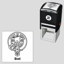 Clan Wood Crest Self-inking Stamp