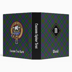 Clan Wood Tartan 3 Ring Binder