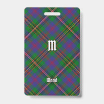 Clan Wood Tartan Badge