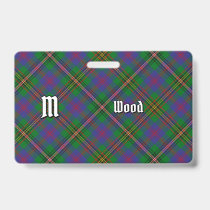 Clan Wood Tartan Badge