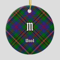 Clan Wood Tartan Ceramic Ornament