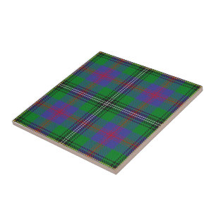 Clan Wood Tartan  Ceramic Tile