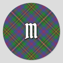 Clan Wood Tartan Classic Round Sticker