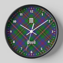 Clan Wood Tartan Clock