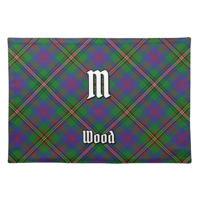 Clan Wood Tartan Cloth Placemat (Front)