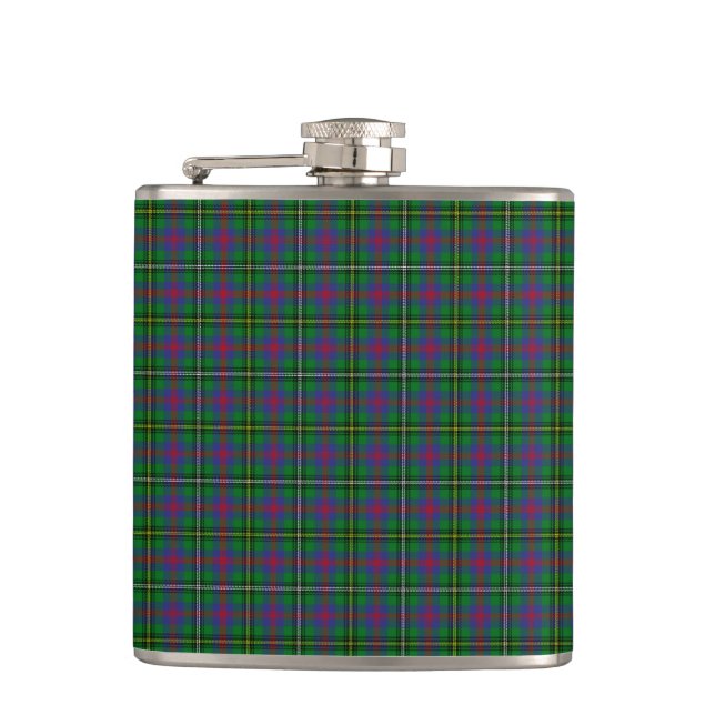 Clan Wood Tartan Flask (Front)