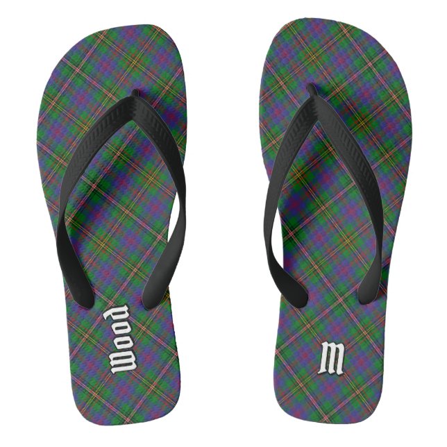 Clan Wood Tartan Flip Flops (Footbed)