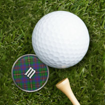 Clan Wood Tartan Golf Ball Marker