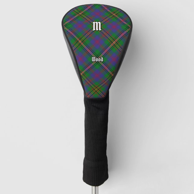 Clan Wood Tartan Golf Head Cover (Front)