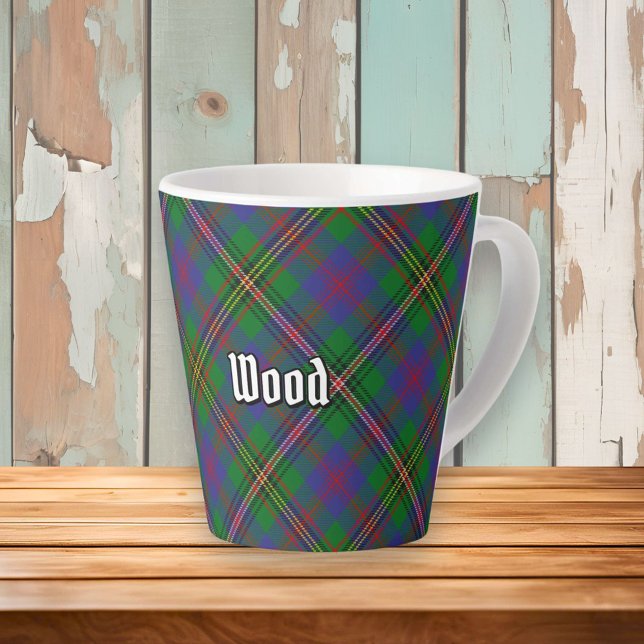 Clan Wood Tartan Latte Mug (Creator Uploaded)