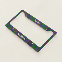 Clan Wood Tartan License Plate Frame