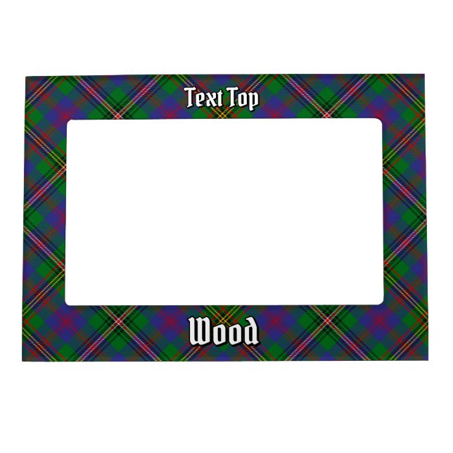 Clan Wood Tartan Magnetic Frame (Front)