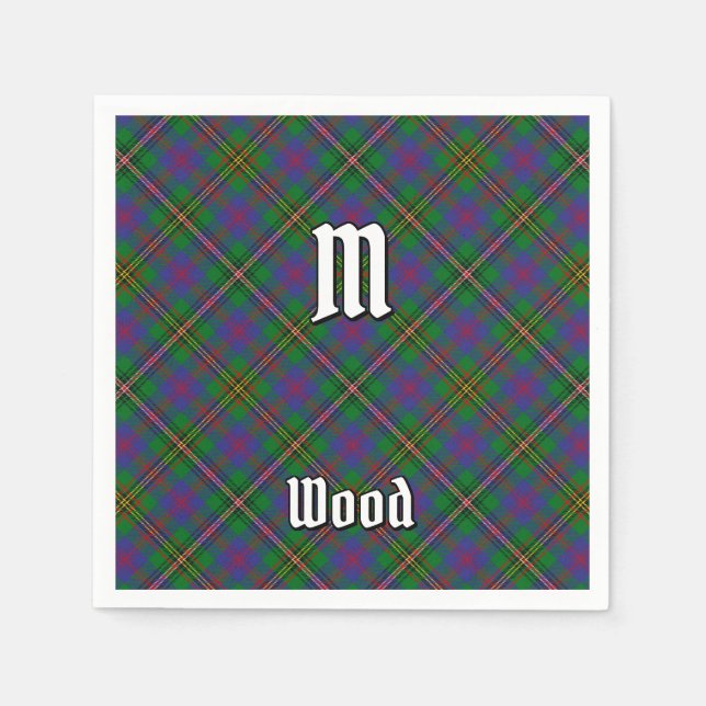 Clan Wood Tartan Napkins (Front)