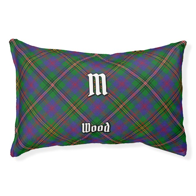 Clan Wood Tartan Pet Bed (Front)