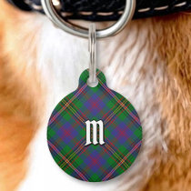 Clan Wood Tartan Pet ID Tag