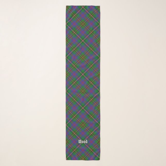 Clan Wood Tartan Scarf (Front)