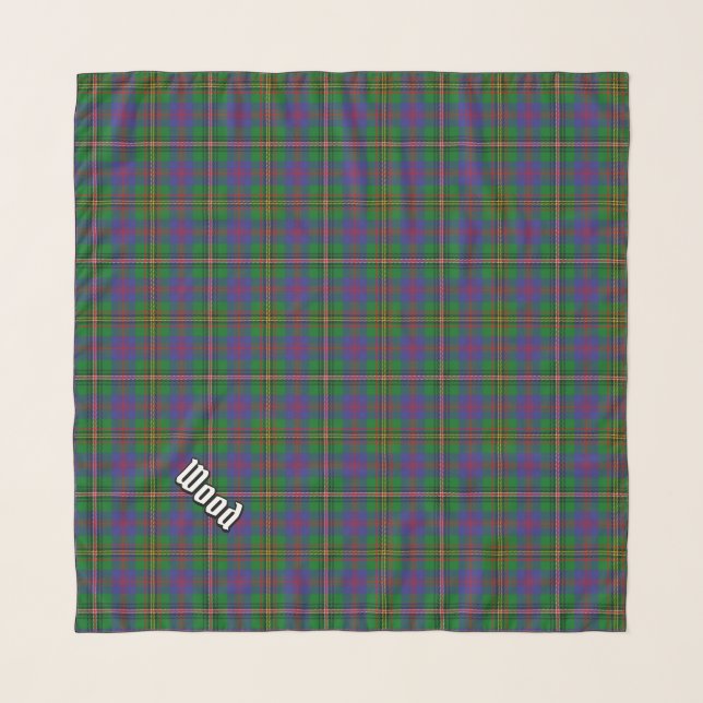 Clan Wood Tartan Scarf (Front (Horizontal))