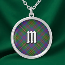 Clan Wood Tartan Silver Plated Necklace