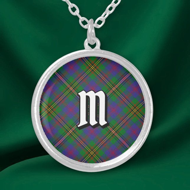 Clan Wood Tartan Silver Plated Necklace (Creator Uploaded)