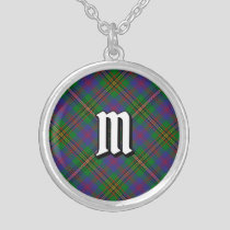 Clan Wood Tartan Silver Plated Necklace