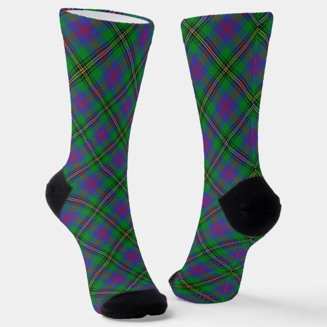 Clan Wood Tartan Socks (Angled)