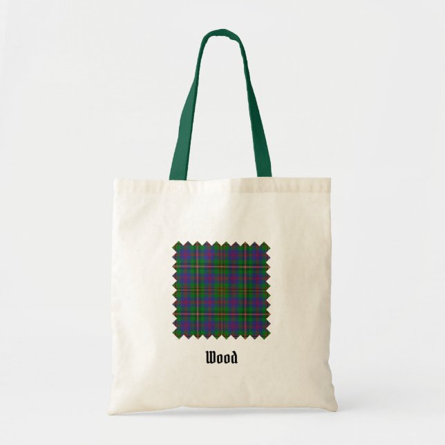 Clan Wood Tartan Tote Bag (Front)