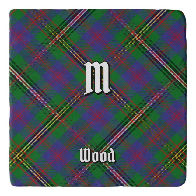 Clan Wood Tartan Trivet (Front)