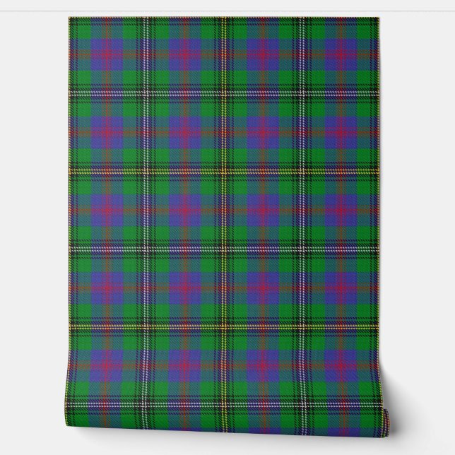 Clan Wood Tartan Wallpaper (Unrolling)