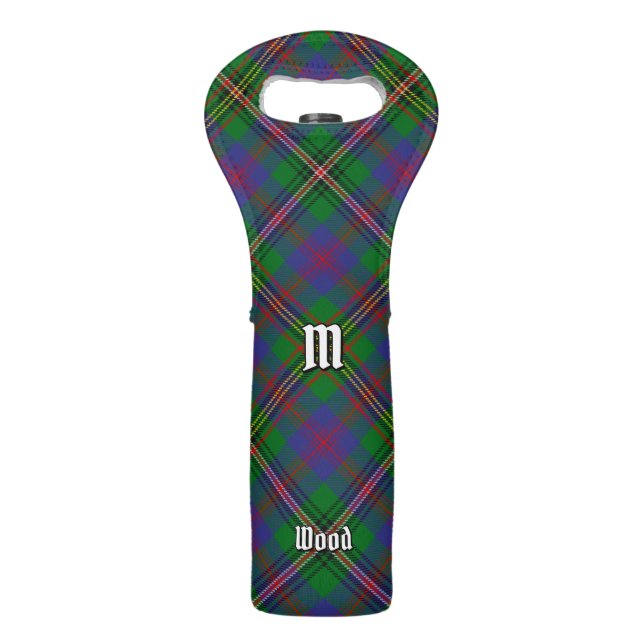 Clan Wood Tartan Wine Bag (Front)