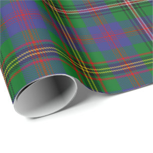 Clan Wood Tartan Wrapping Paper