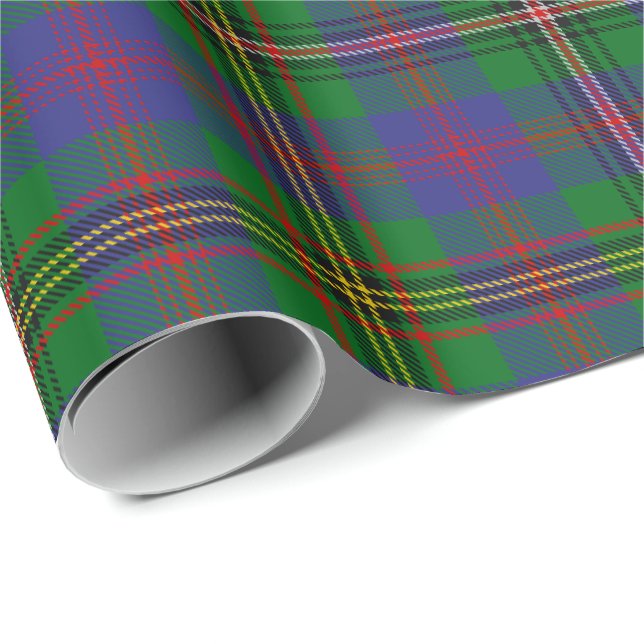 Clan Wood Tartan Wrapping Paper (Roll Corner)