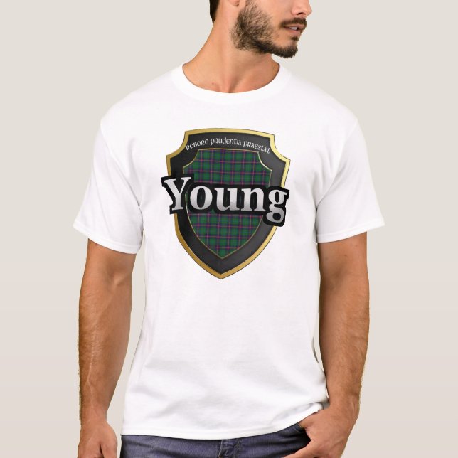 Clan Young Scotland Tartan Dynasty T-Shirt (Front)
