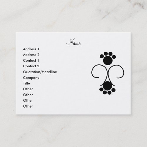 Clancey Fancy Pants Business Card Template