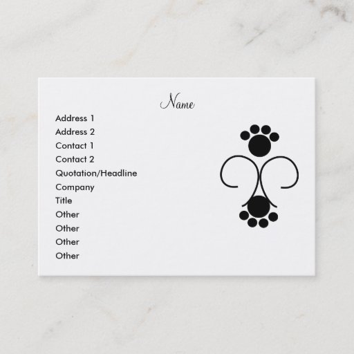 Customizable Clancey Fancy Pants Business Card Template