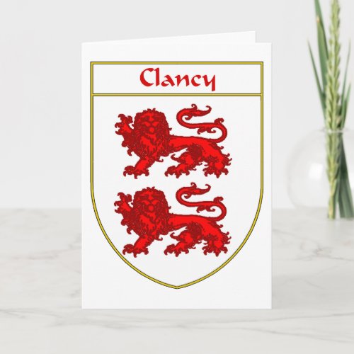 Clancy Coat of Arms/Family Crest Holiday Card