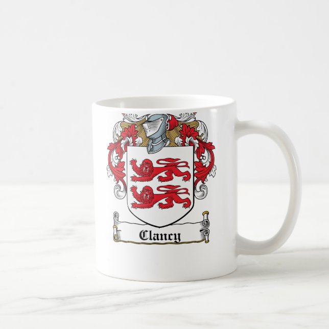 Clancy Family Crest Coffee Mug (Right)
